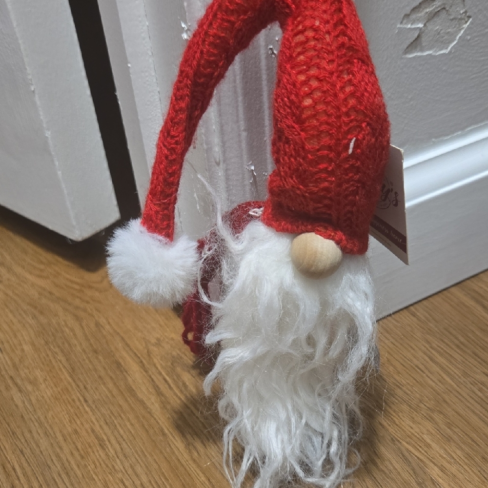 Festive Red Holiday Gnome Decor